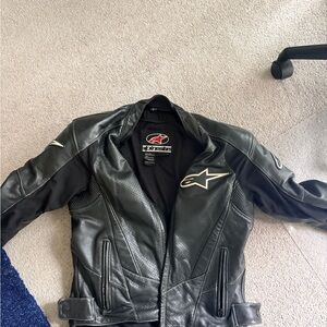 Alpinestars Black Leather Women's Jacket